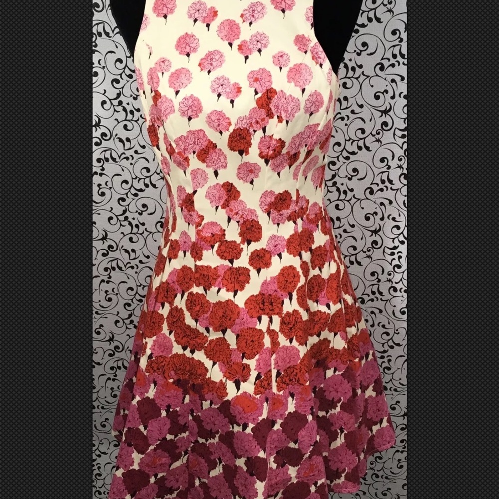 Maggy  London Pink-Cream Carnation Dress - Picture 2 of 7